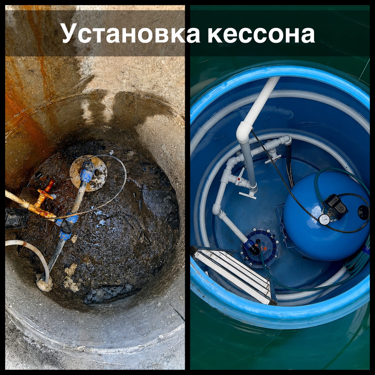 Установка кессона