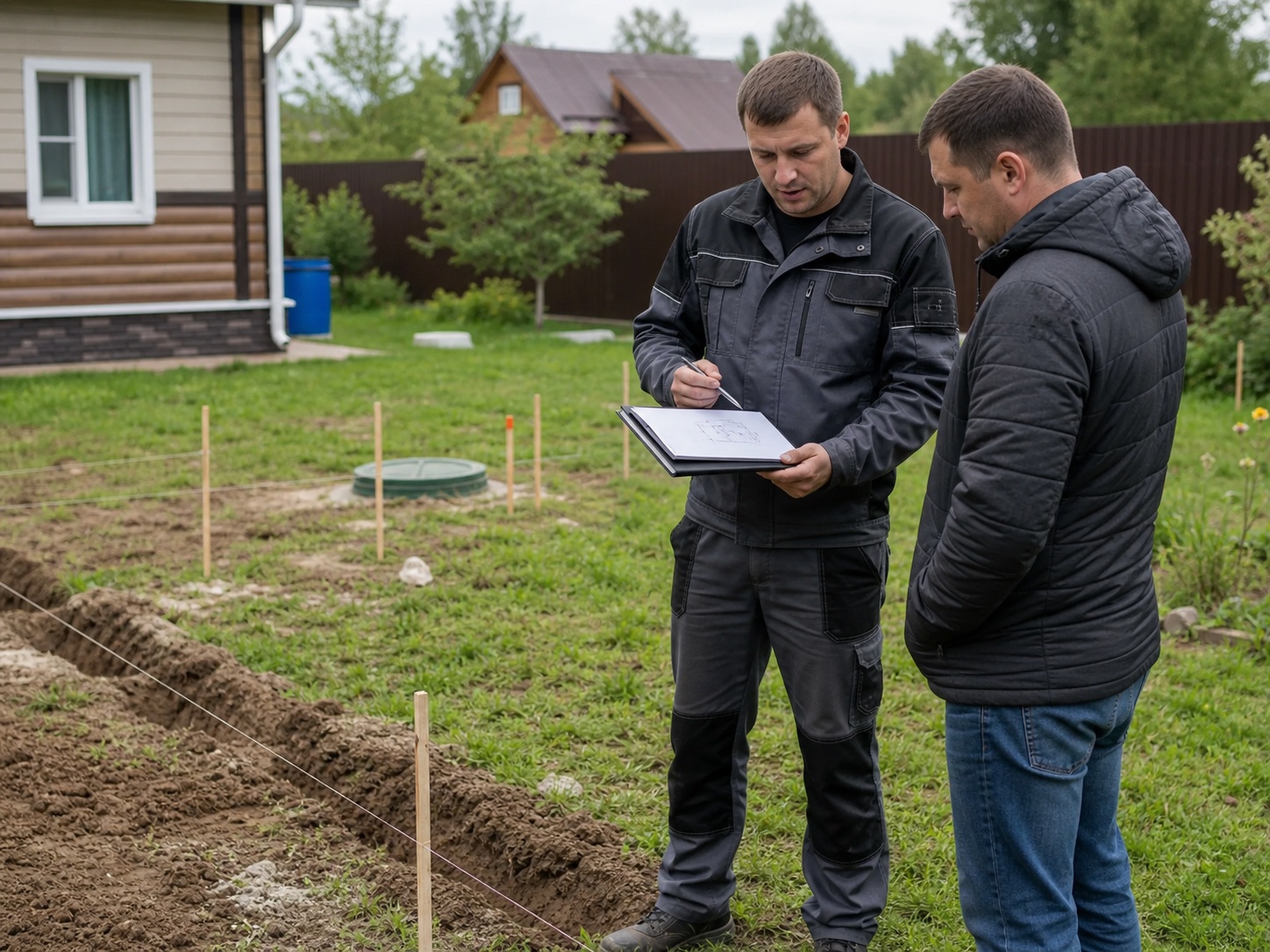 Подбор места и модели септика