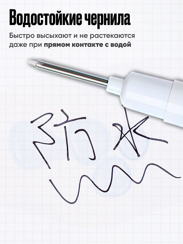 Маркер строительный тонкий разметочный с длинным наконечником, многоразовый / 5 шт (черный, красный, зеленый, синий, белый) / Строительный карандаш для разметки по металлу, дереву и стеклу
