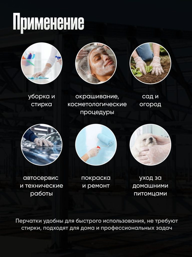 Перчатки одноразовые прочные целлофановые прозрачные, размер "M" 300 шт. полиэтиленовые для кухни, для готовки еды, кулинарные пищевые кухонные